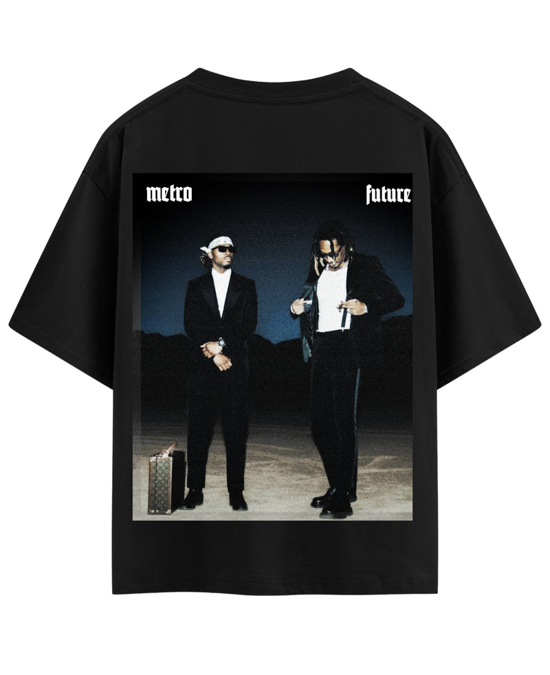 Future x Metro" Black Oversized T-Shirt