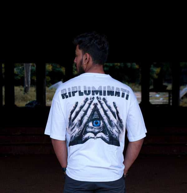 RIPLUMINATI Oversized T-Shirt – White
