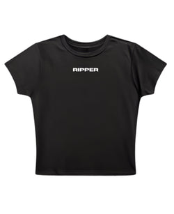 Ripper Logo - Ripper Round Neck Crop Baby Tee