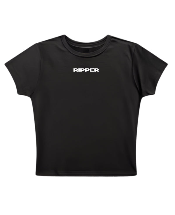 Ripper Logo - Ripper Round Neck Crop Baby Tee