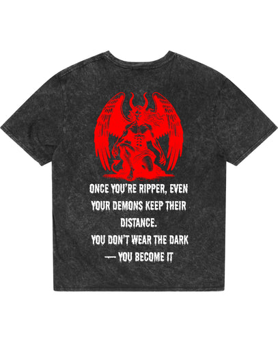 Acidwash Oversized T-shirt Back Design