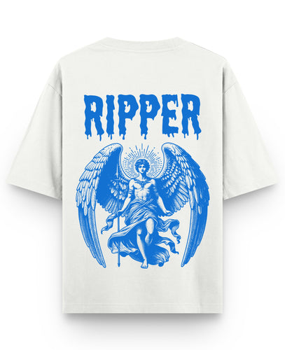 Off White Oversized T-shirt Back Design