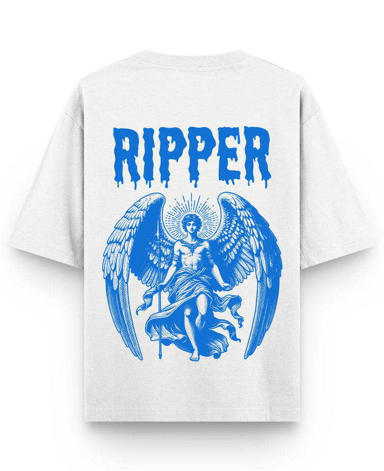 Off White Oversized T-shirt Back Design