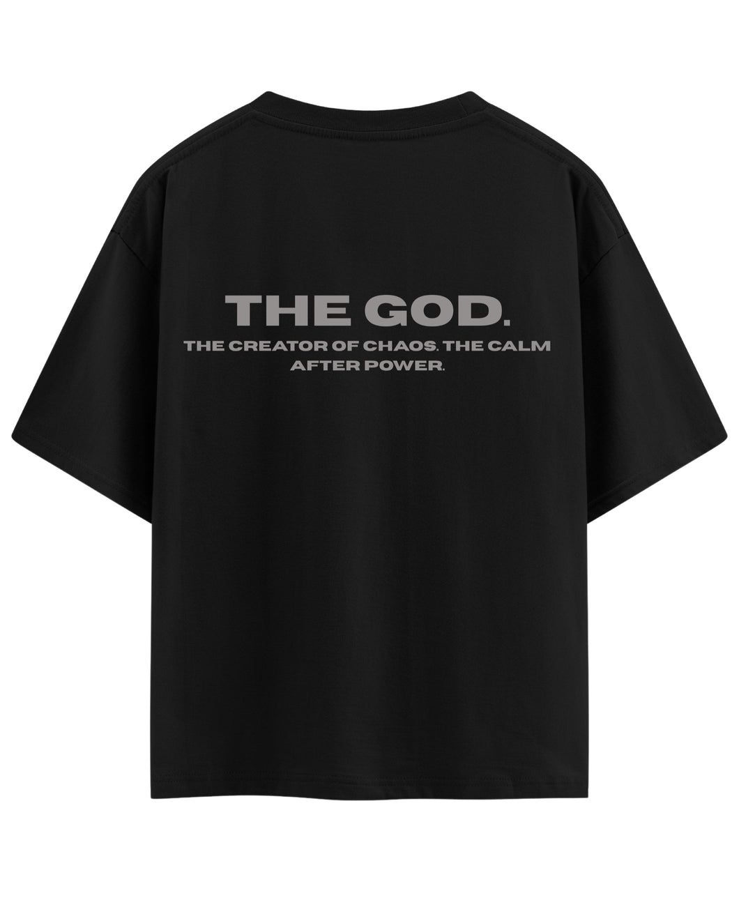 Black Oversized T-shirt Back Design