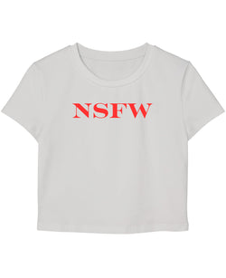 White Baby Tee Front Design