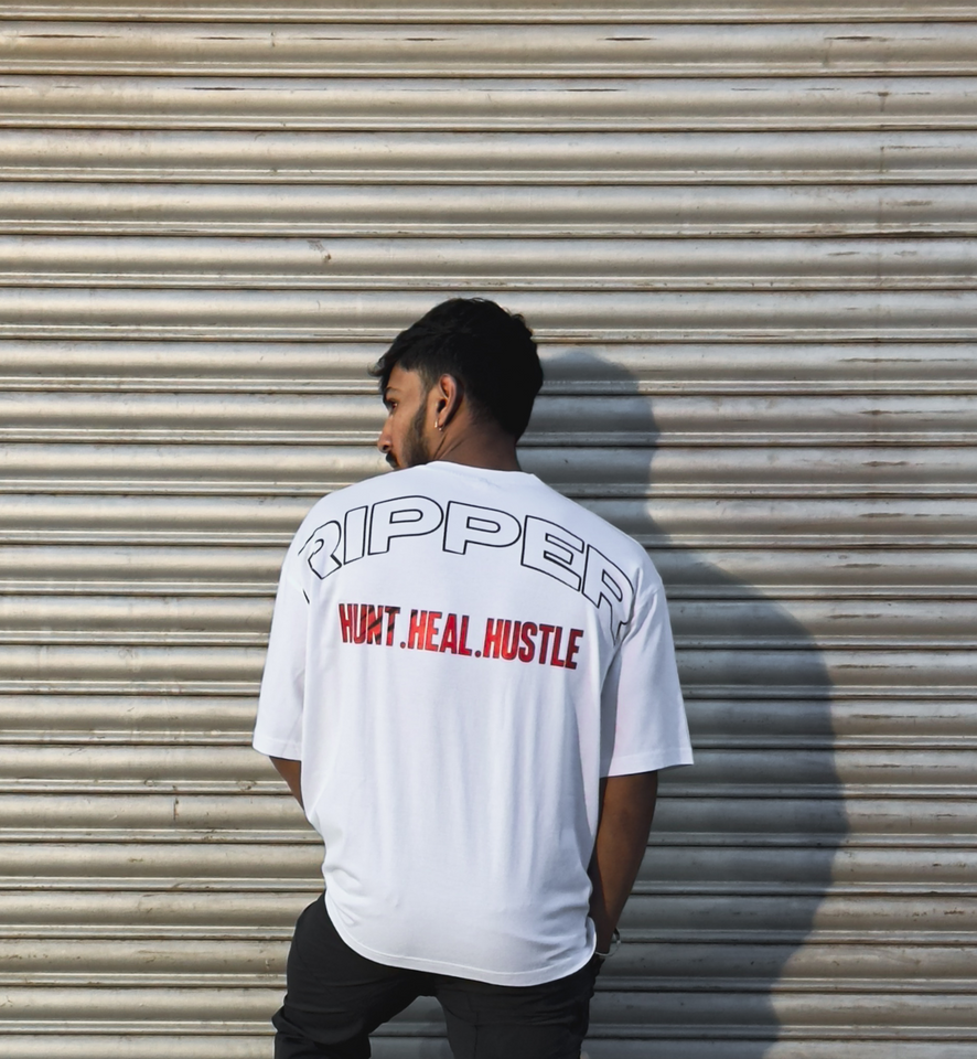 Hunt White Oversized T-Shirt